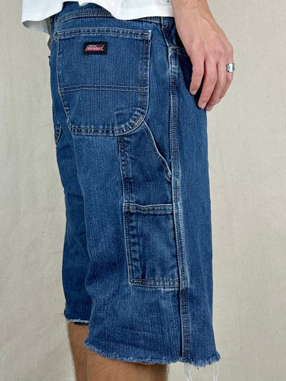 90's Dickies Vintage Carpenter Jean Shorts Size 38"