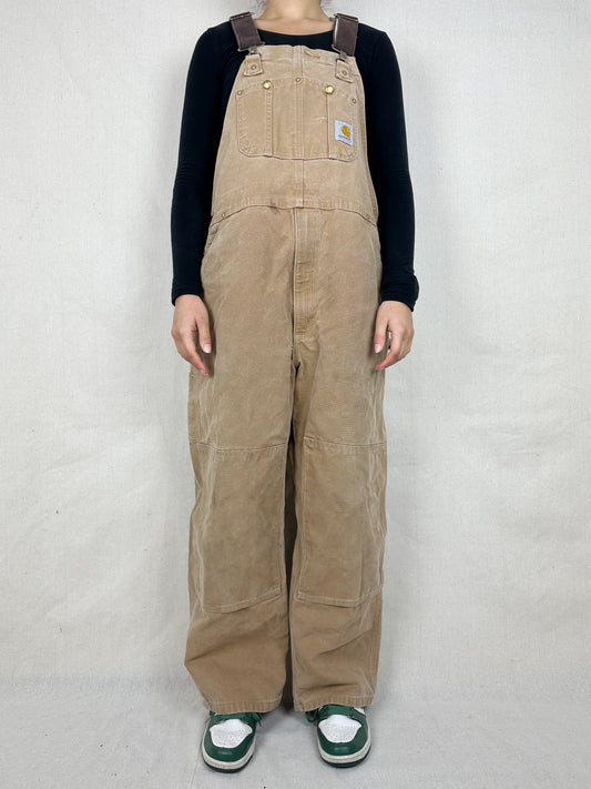 90's Carhartt Heavy Duty Vintage Dungarees/Overalls up to Size 40"