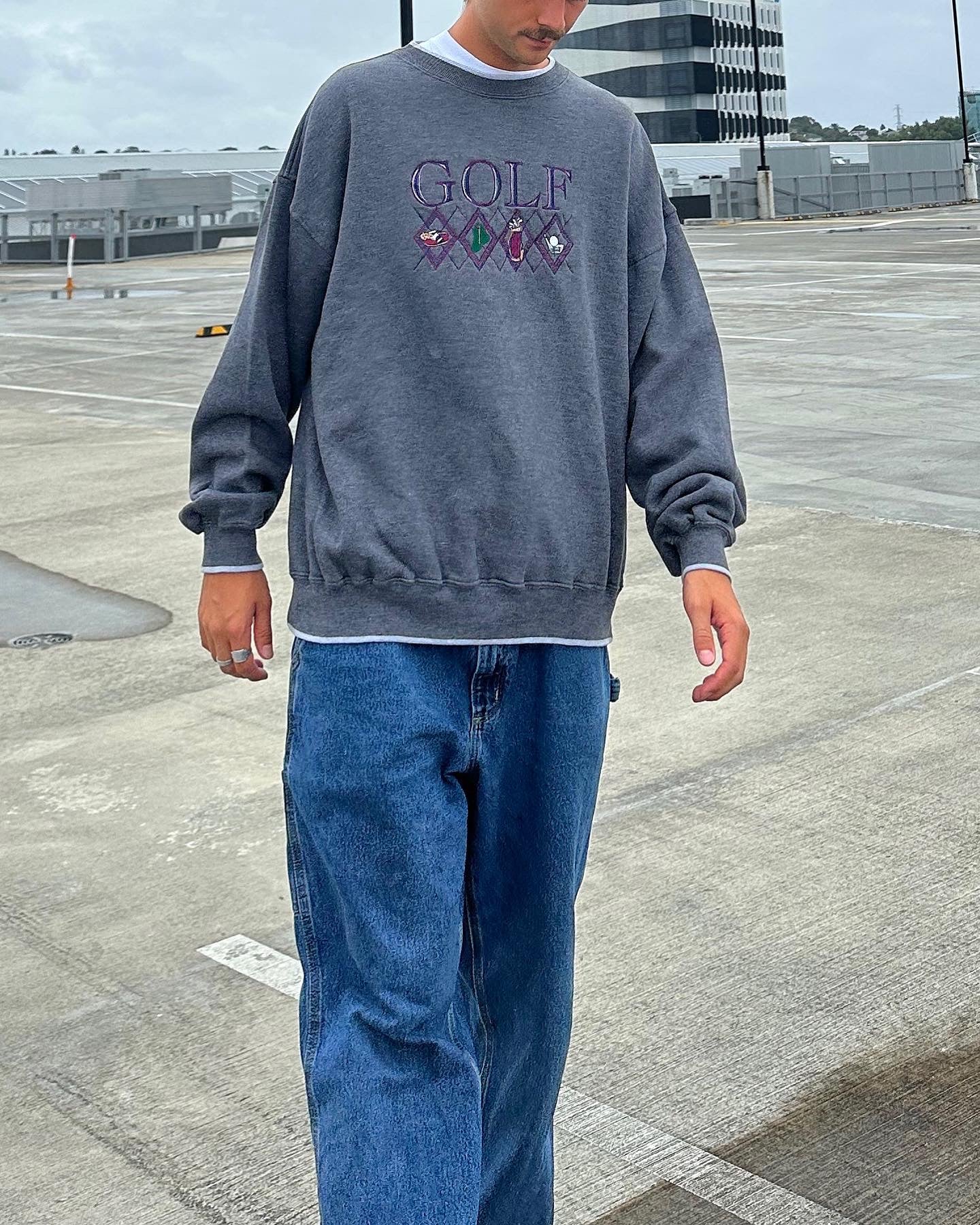 90's Golf Embroidered Vintage Sweatshirt Size XL