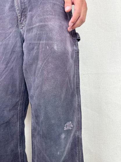 90's Carhartt Heavy Duty Vintage Carpenter Jeans Size 34x33