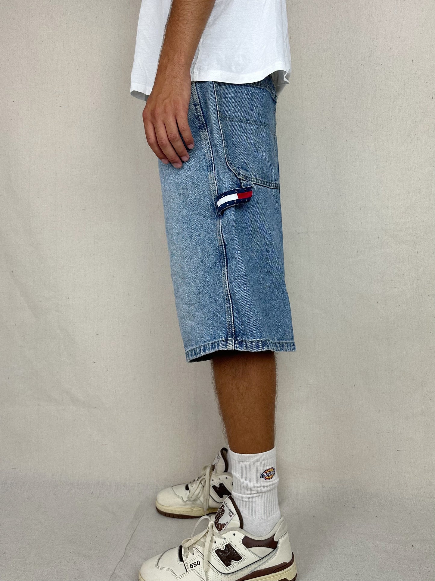 90's Tommy Hilfiger Jeans Vintage Carpenter Jean Shorts Size 36"