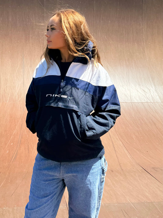 90's Nike Embroidered Vintage Jacket with Hood Size 10