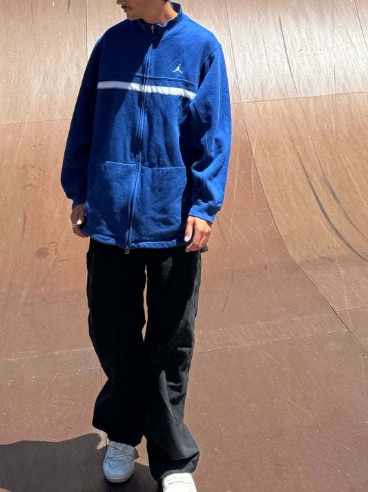 90's Nike Jordan Embroidered Vintage Zip-Up Sweater/Jacket Size 2-3XL