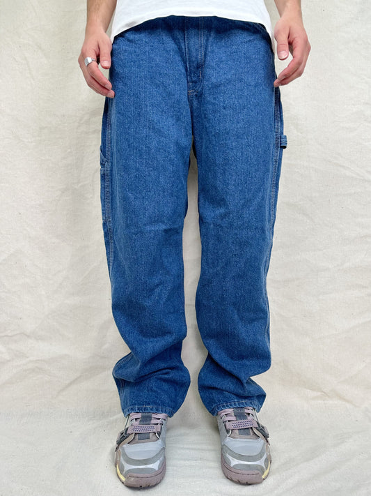 90's Dickies Heavy Duty Vintage Carpenter Jeans Size 34x32
