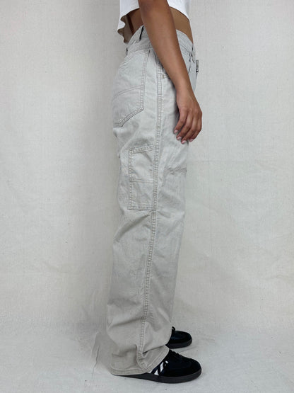 90's Lee Dungarees Vintage Carpenter Pants Size 32x33