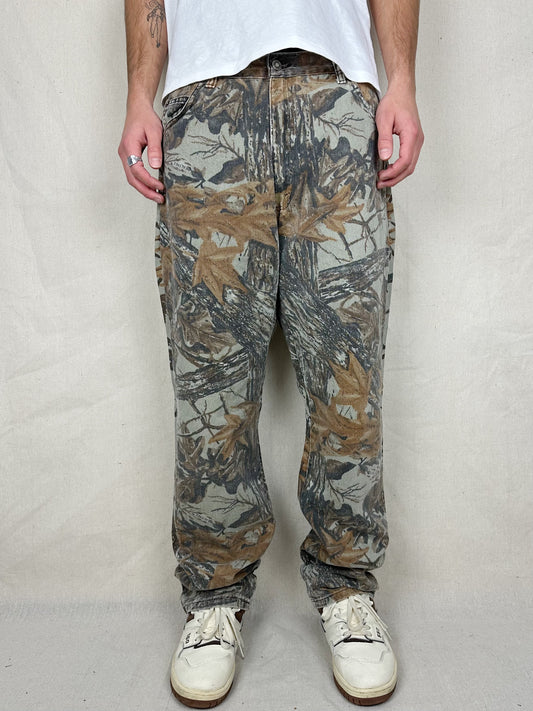 90's Duxbak Realtree Camo Vintage Jeans Size 35x35