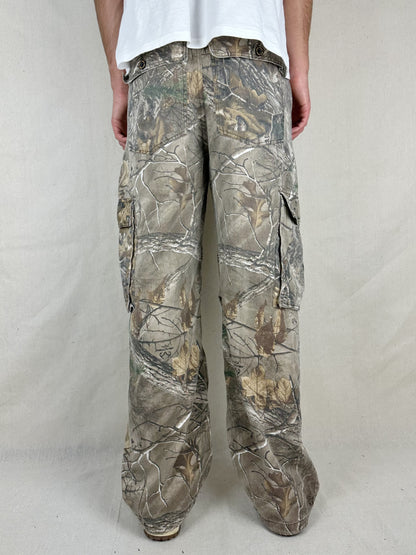 90's Realtree Camo Vintage Cargo Pants Size 32x31