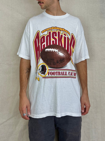 90's Washington Redskins NFL USA Made Vintage T-Shirt Size XL-2XL