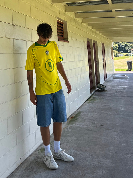 Nike 04/05 Ronaldo #9 Brasil Made Vintage Football Jersey Size M