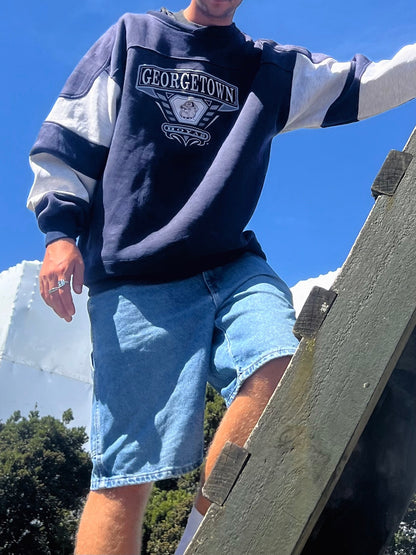 90's Georgetown Hoyas Embroidered Vintage Sweatshirt Size XL
