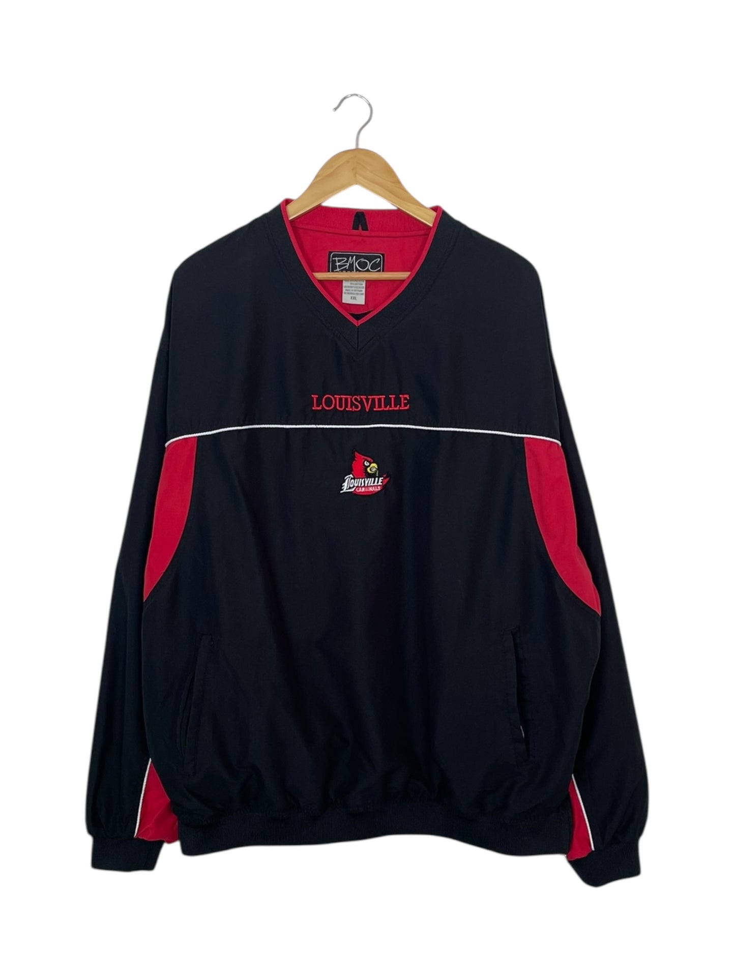 90's Louisville Cardinals Vintage Pull-over Jacket Size 2XL