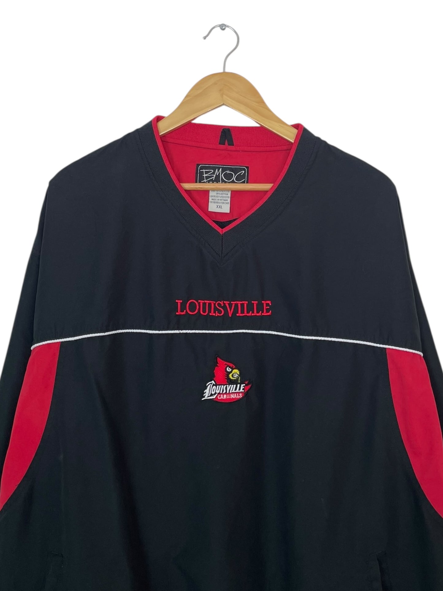 90's Louisville Cardinals Vintage Pull-over Jacket Size 2XL