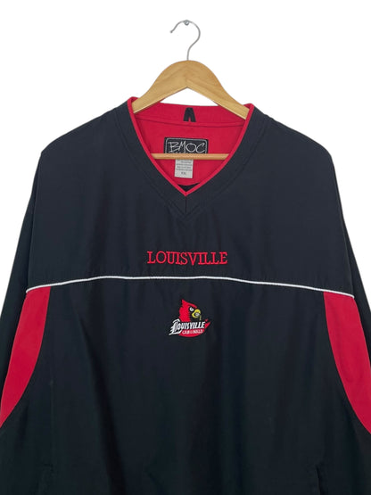 90's Louisville Cardinals Vintage Pull-over Jacket Size 2XL
