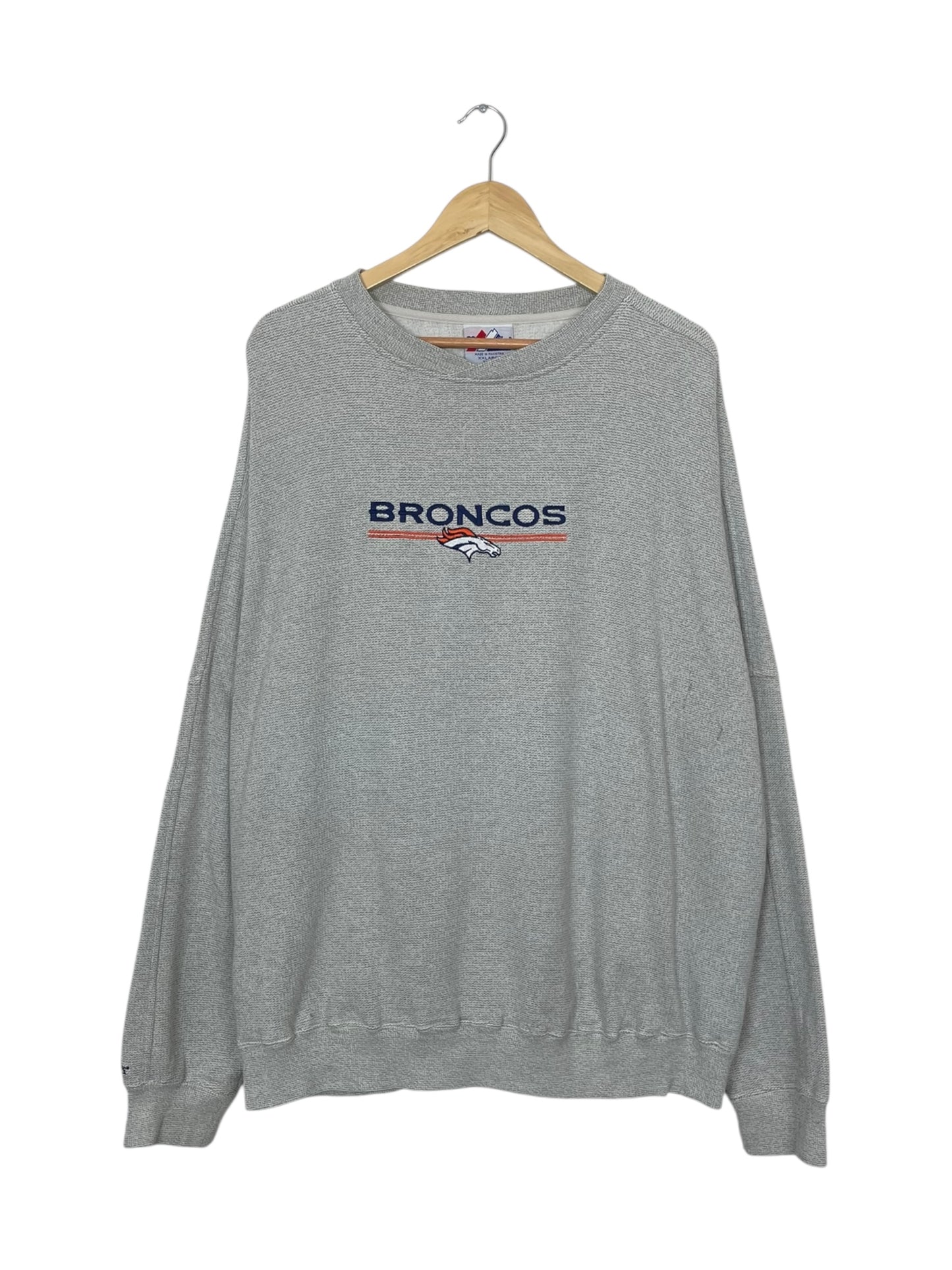 90's Broncos Embroidered Vintage Sweatshirt Size 2XL-3XL
