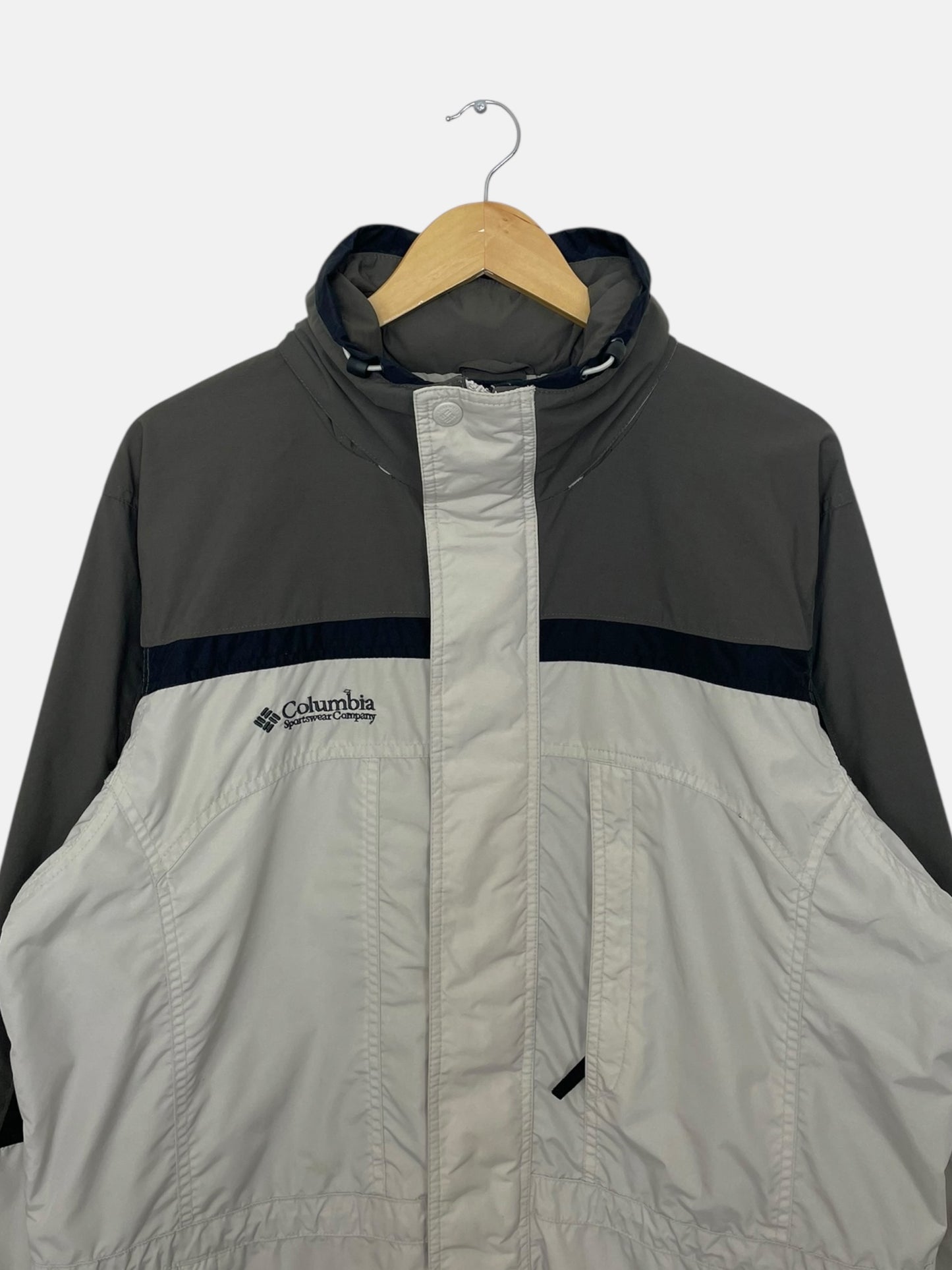 90's Columbia Embroidered Vintage Hooded Jacket Size XL