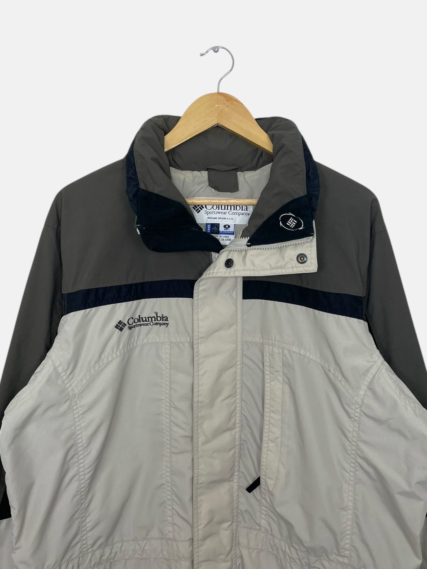 90's Columbia Embroidered Vintage Hooded Jacket Size XL