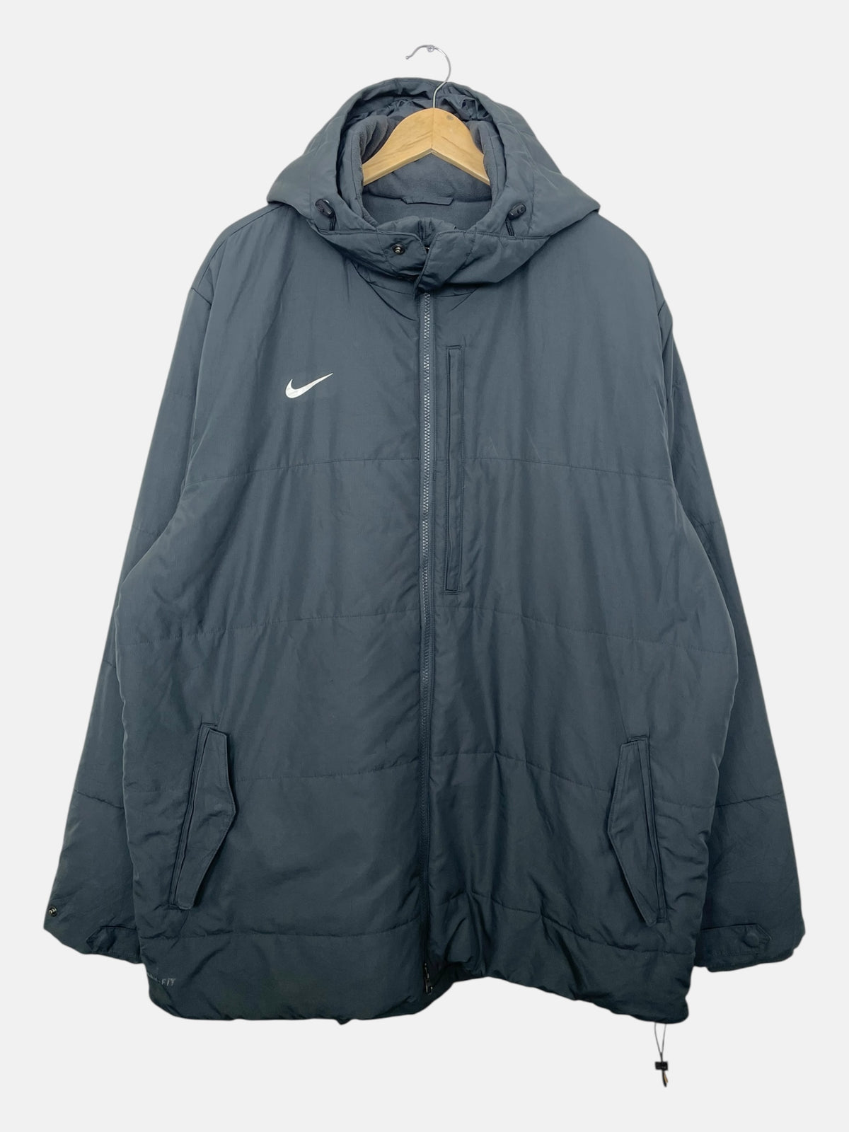 90's Nike Embroidered Vintage Hooded Puffer Jacket Size 2XL