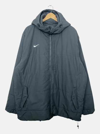 90's Nike Embroidered Vintage Hooded Puffer Jacket Size 2XL