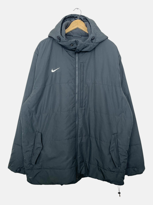 90's Nike Embroidered Vintage Hooded Puffer Jacket Size 2XL