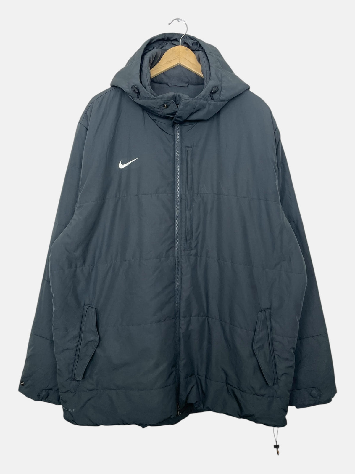 90's Nike Embroidered Vintage Hooded Puffer Jacket Size 2XL