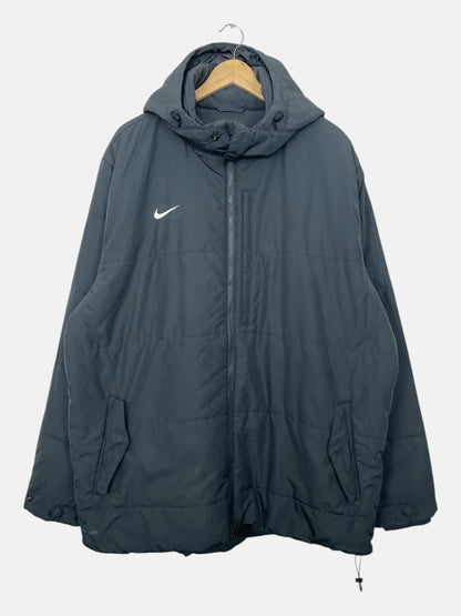 90's Nike Embroidered Vintage Hooded Puffer Jacket Size 2XL