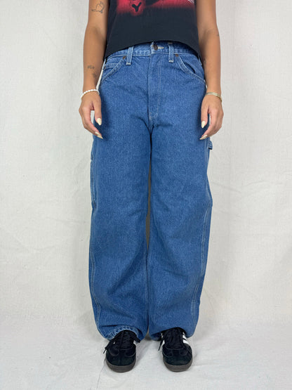 90's Dickies Heavy Duty Vintage Carpenter Jeans Size 30x30
