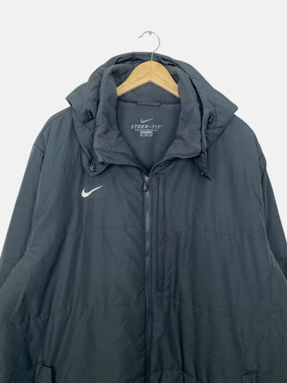 90's Nike Embroidered Vintage Hooded Puffer Jacket Size 2XL