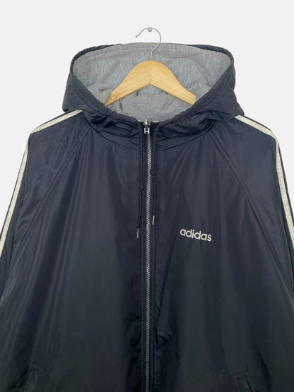 90's Adidas Embroidered Vintage Reversible Jacket Size XL-2XL