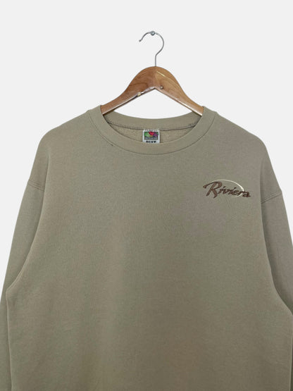 90's Riviera Embroidered Vintage Sweatshirt Size L