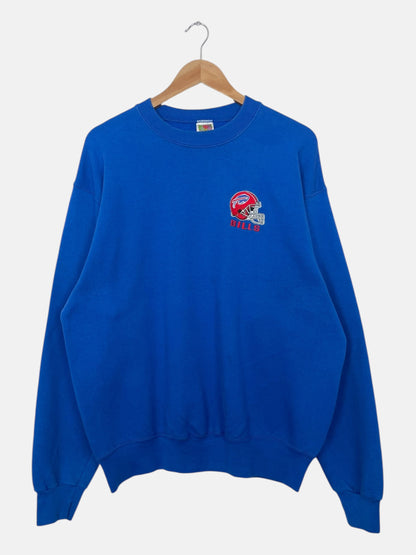 90's Bills Embroidered Vintage Sweatshirt Size XL