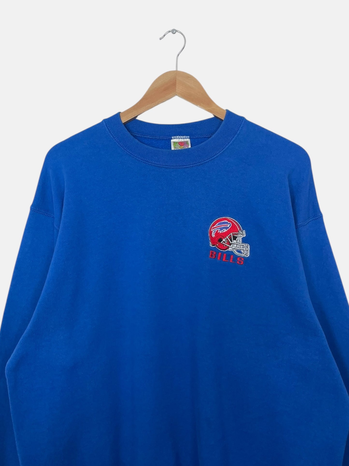90's Bills Embroidered Vintage Sweatshirt Size XL