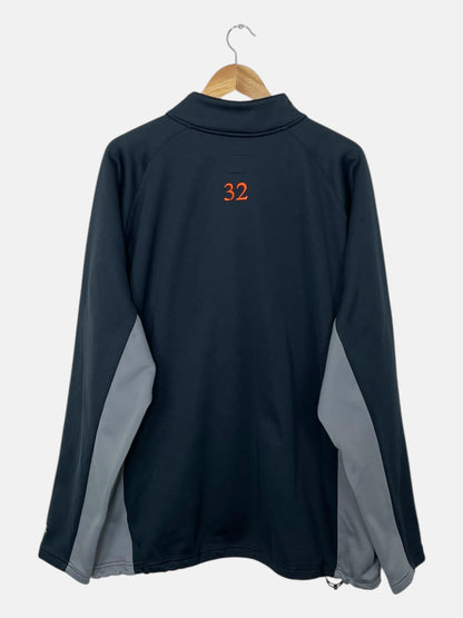 90's Wayland Football Embroidered Vintage Quarter-zip Sweatshirt Size 2XL