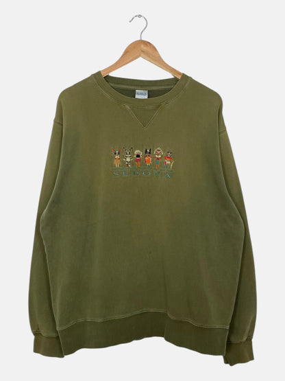 90's Sedona Embroidered Vintage Sweatshirt Size XL-2XL