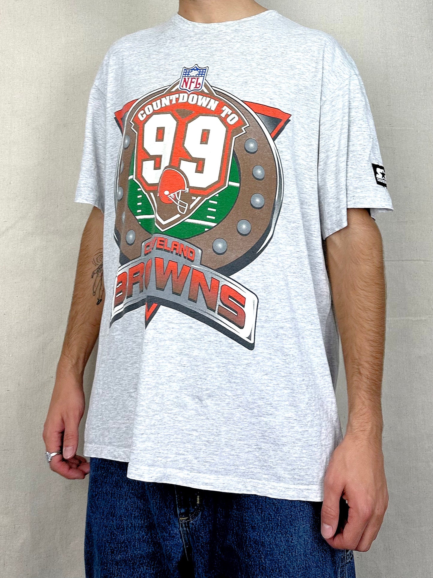 90's Cleveland Browns Starter NFL Vintage T-Shirt Size XL