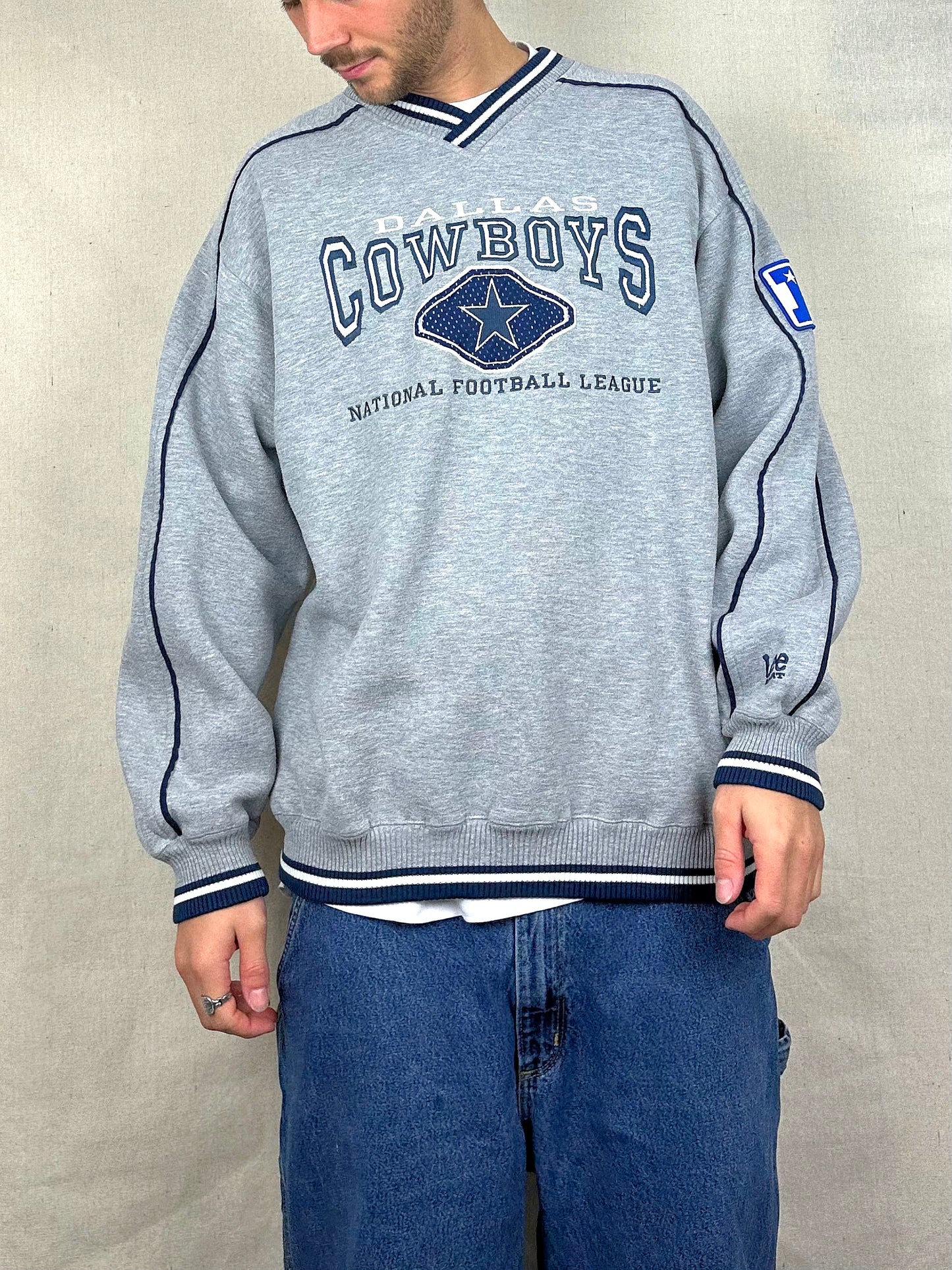 90's Dallas Cowboys NFL Embroidered Vintage Sweatshirt Size XL