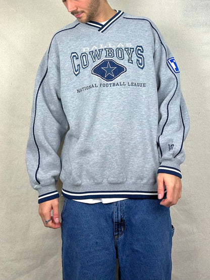 90's Dallas Cowboys NFL Embroidered Vintage Sweatshirt Size XL