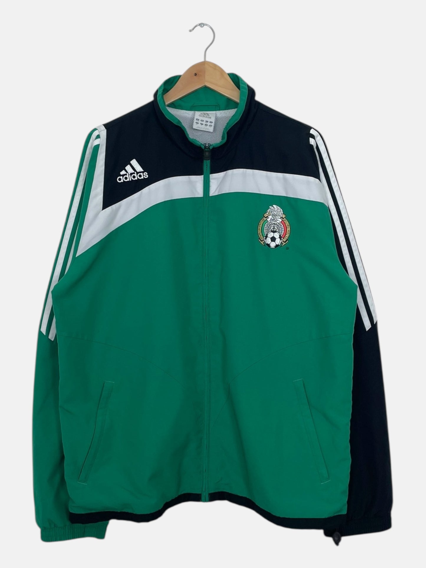 90's Adidas Mexico Football Embroidered Vintage Jacket Size L-XL