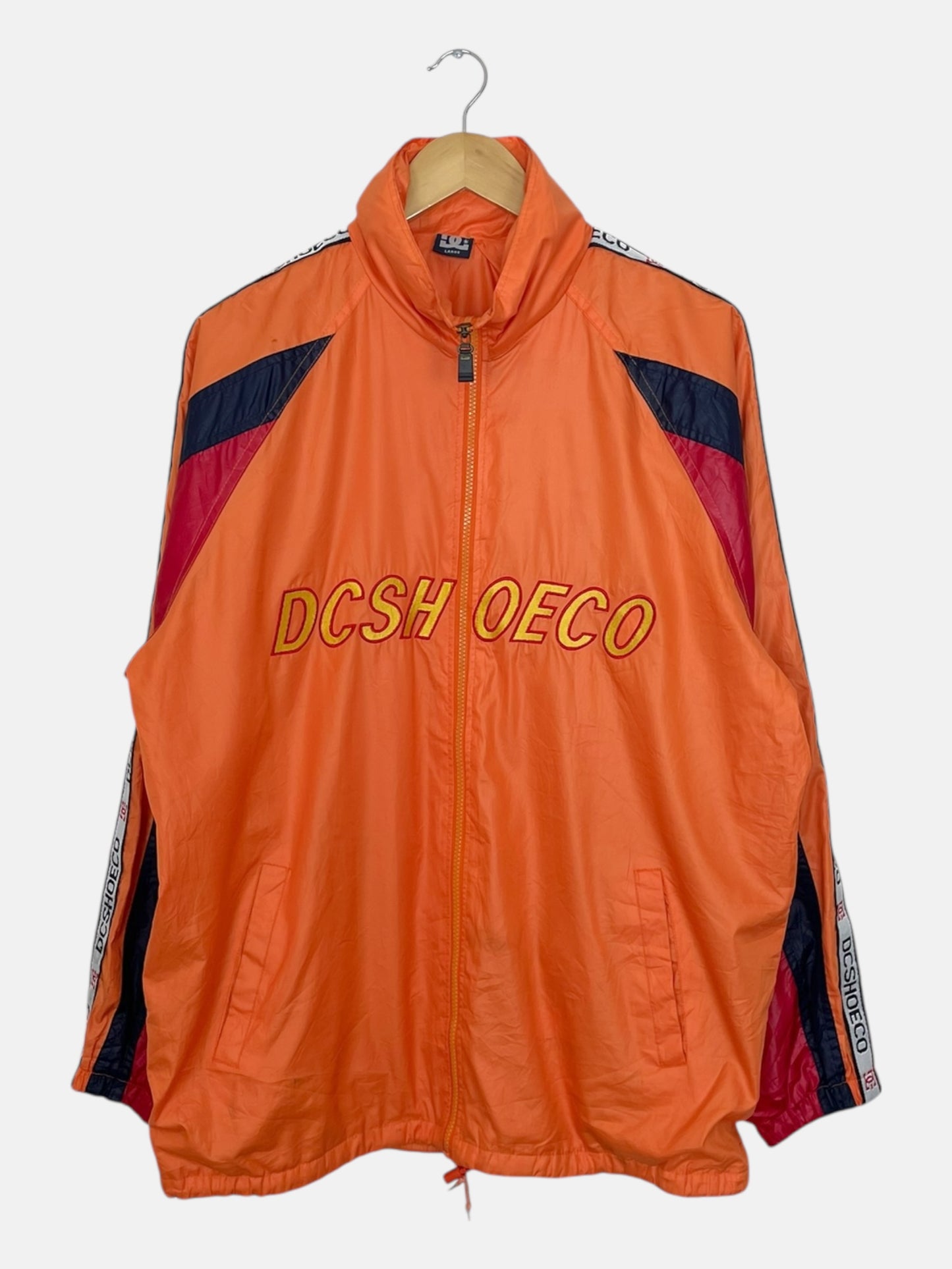 90's DC Shoes Embroidered Vintage Hooded Jacket Size L-XL