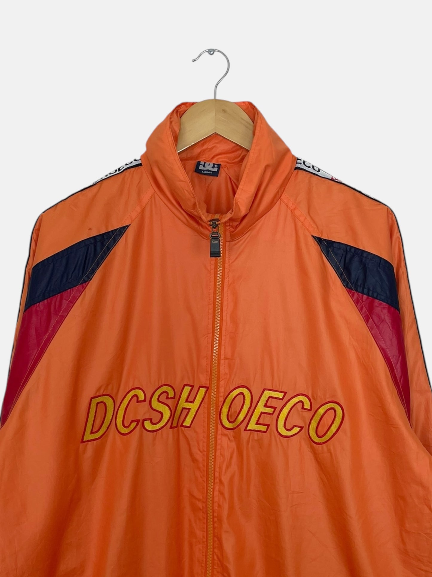 90's DC Shoes Embroidered Vintage Hooded Jacket Size L-XL