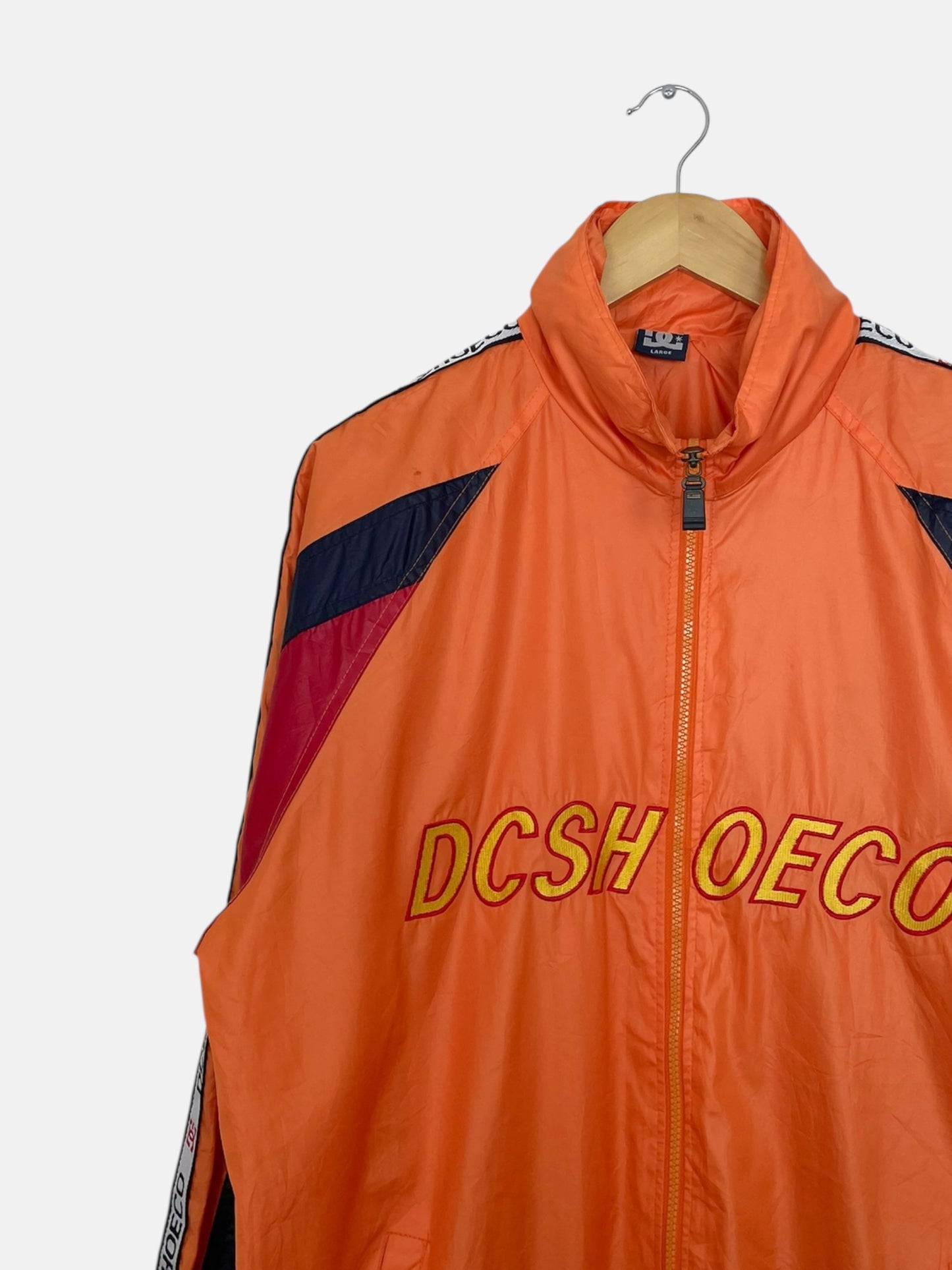 90's DC Shoes Embroidered Vintage Hooded Jacket Size L-XL