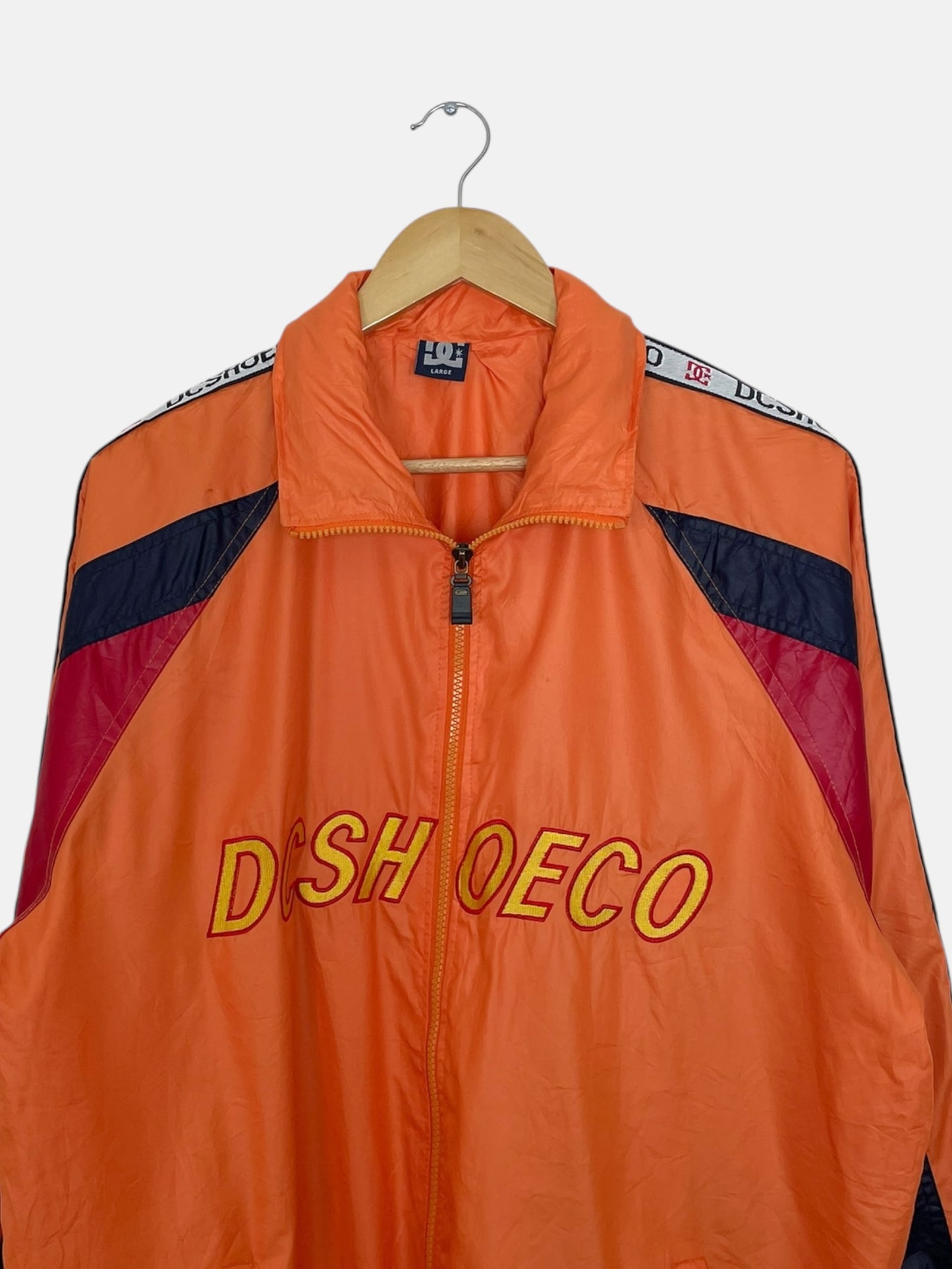 90's DC Shoes Embroidered Vintage Hooded Jacket Size L-XL