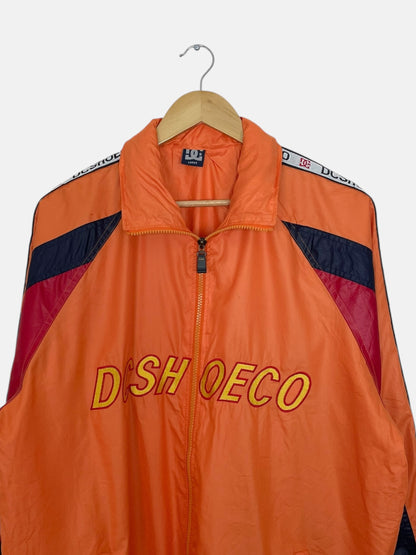90's DC Shoes Embroidered Vintage Hooded Jacket Size L-XL