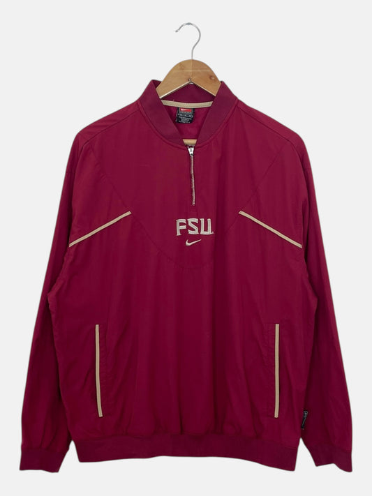 90's Nike Florida State Embroidered Vintage Quarter-zip Pull-over Jacket Size M