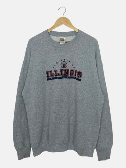 90's Property of Illinois Vintage Sweatshirt Size XL