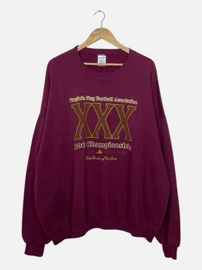 90's Virginia Flag Football Association Vintage Sweatshirt Size 2XL