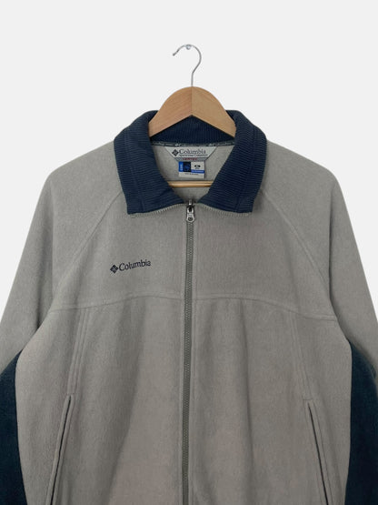 90's Columbia Embroidered Vintage Fleece Jacket Size XL