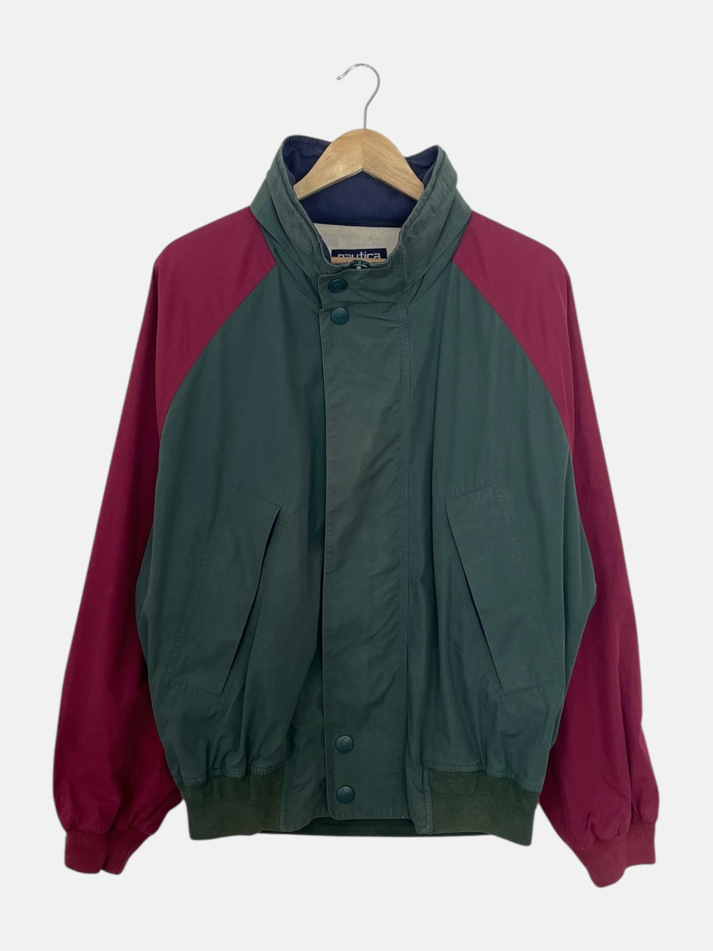 90's Nautica Embroidered Vintage Hooded Jacket Size L