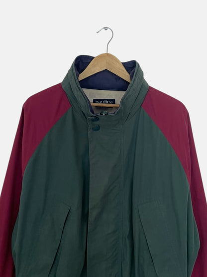 90's Nautica Embroidered Vintage Hooded Jacket Size L