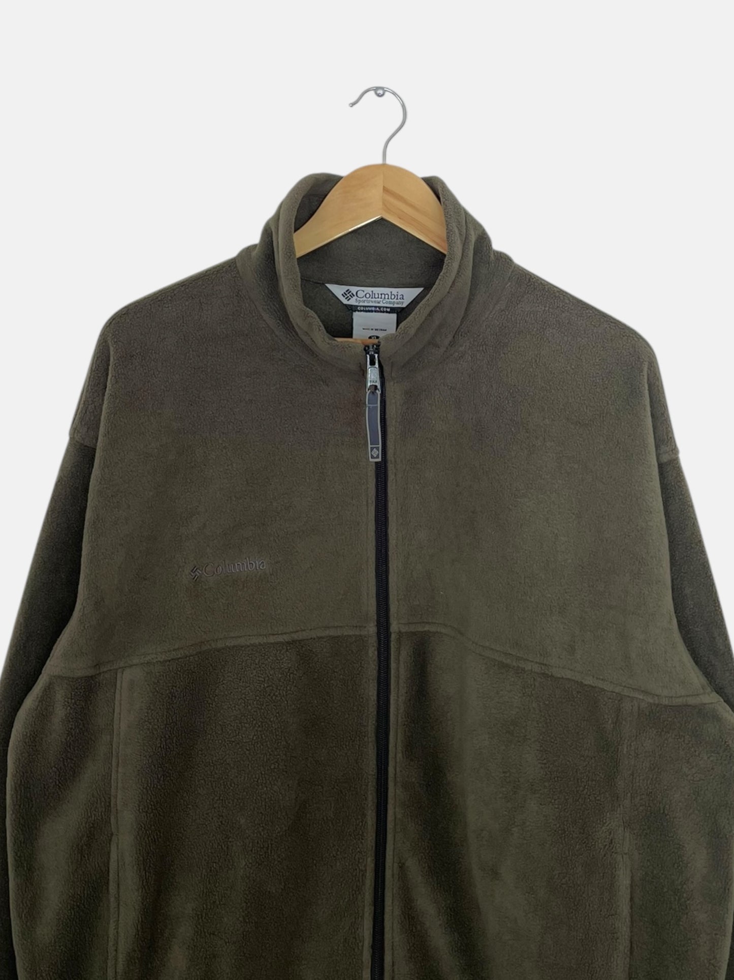 90's Columbia Embroidered Vintage Fleece Jacket Size XL