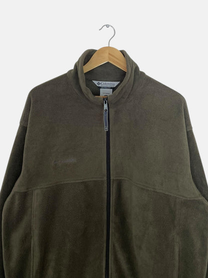 90's Columbia Embroidered Vintage Fleece Jacket Size XL